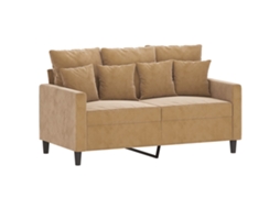2-seater Sofa, 2-seater Sofas Vidaxl Marrom Veludo (n/a)
