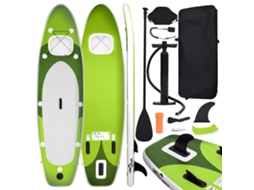 Prancha de paddle VIDAXL Verde PVC ( 360x81x10 cm)