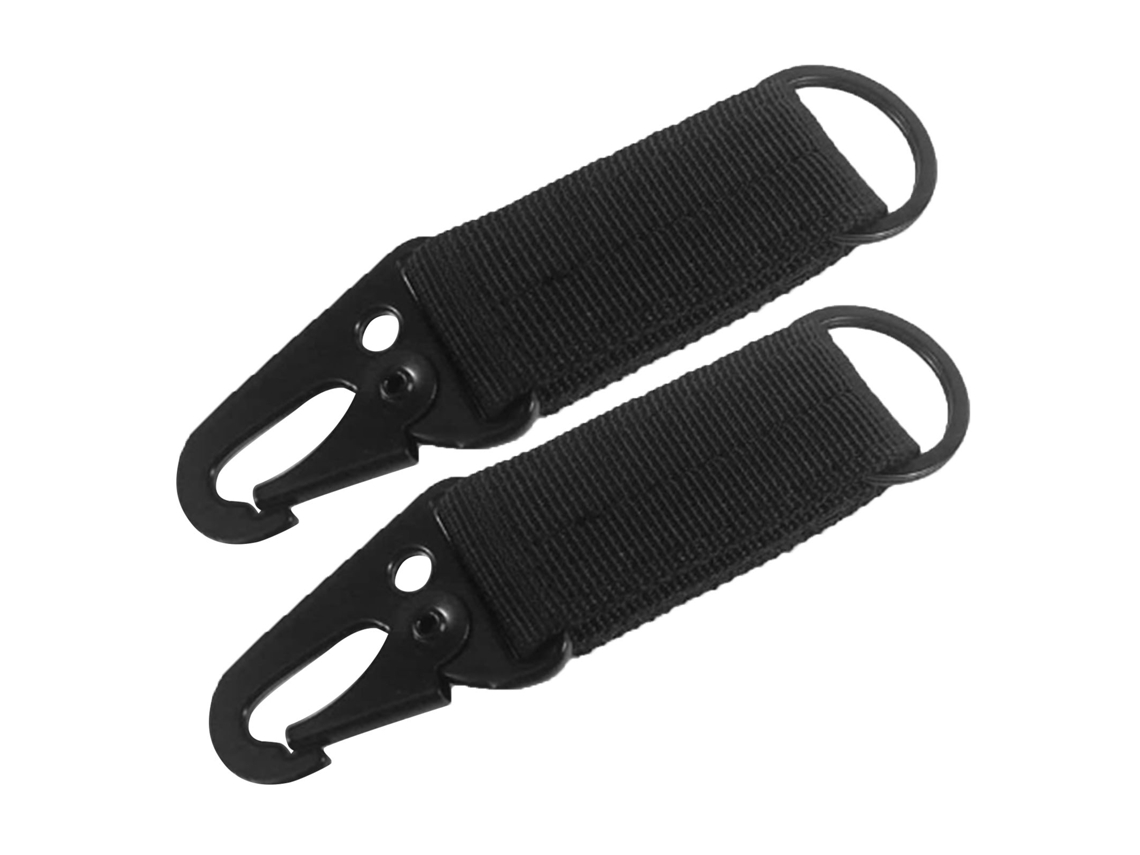 Chaveiro de Cinto de Nylon para Montanhismo Preto