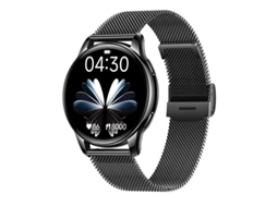 SHAH ARPAN Y11 Relógio Inteligente Amoled de 1 32 Polegadas Bluetooth Chamada Oxigênio no Sangue Frequência Cardíaca À Prova D'Água Preto Milão
