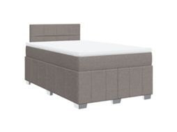 Box Spring Bed, Box Spring Beds Vidaxl Cinzento-acastanhado Tecido (120  X  190  Cm)