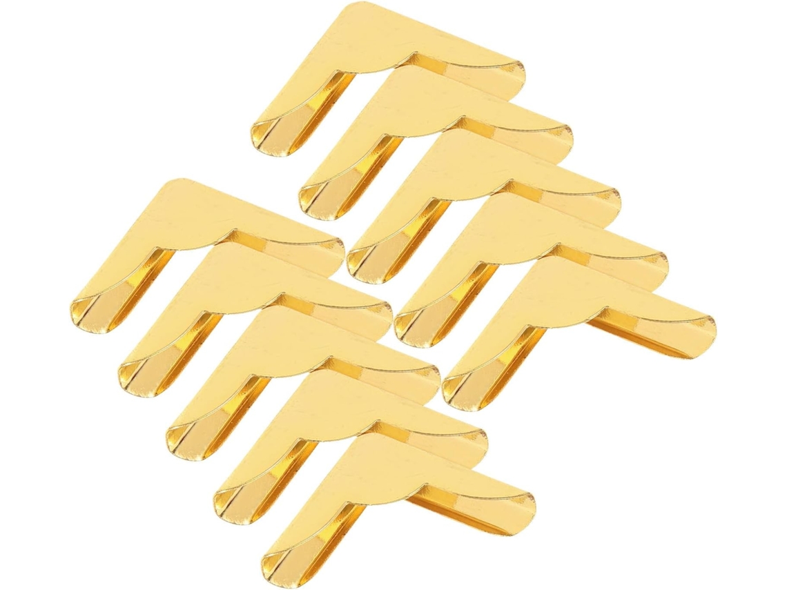 Supvox Protections D'angle Em Metal Doré 10 Pcs - Moedas De Livres Anciens Para Álbuns E Dossiers - Protège