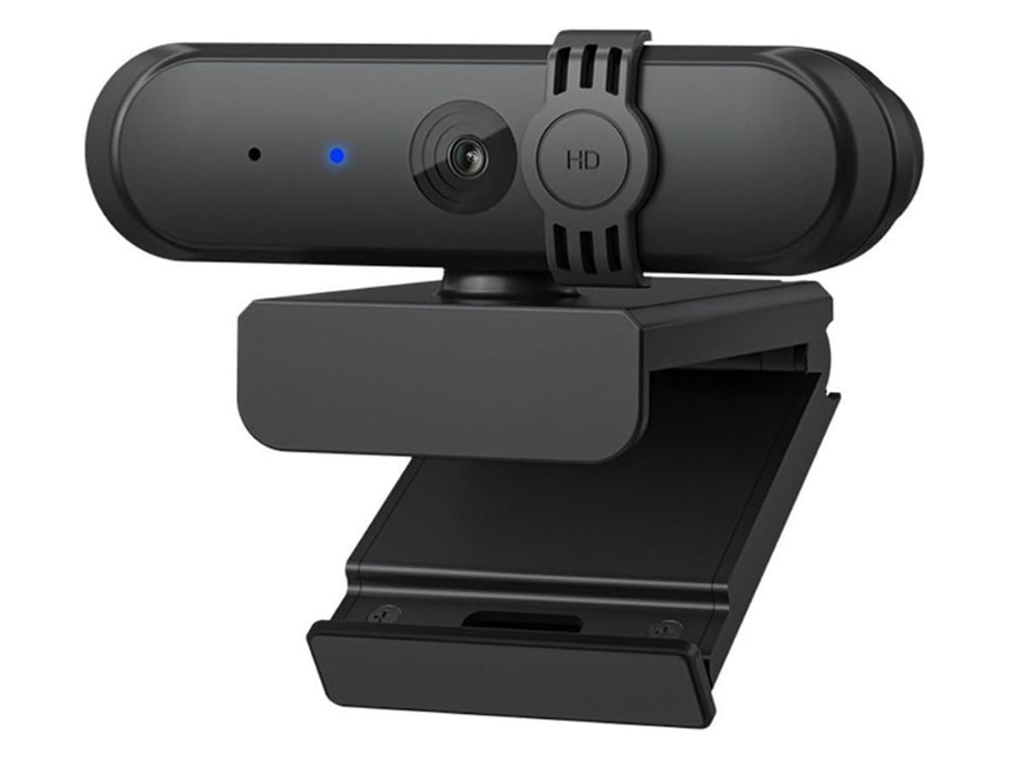 Webcam USB para PC, Plug & Play, sem distorção, bate-papo, videochamada, conferência, streaming, Bestvite (preto)