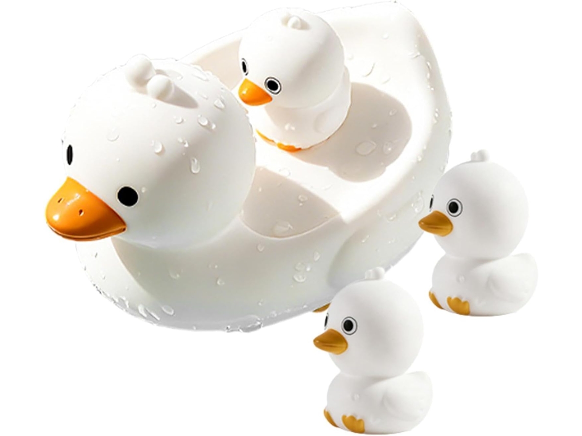 Brinquedo De Banho Infantil Em Formato Ganso, 4 Peças, Ganso