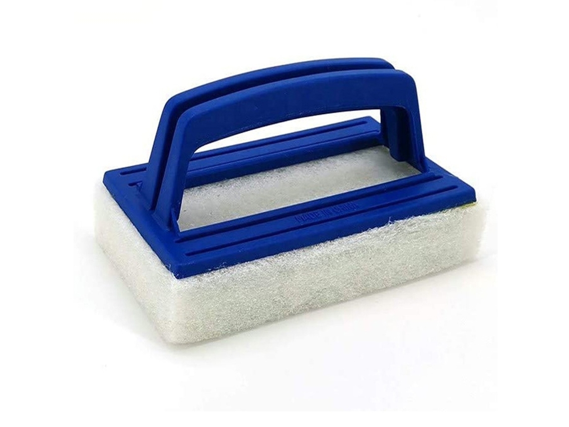 1 Escova de Esponja AQUAFORGE para piscina paredes fundo degraus e azulejos sujeira comum