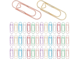 Hemobllo 70-clipes Metálicos Canetas E Cadernos, Cores Sortidas Dourado, Rosa, Prateado, Azul, Roxo, Vermelho