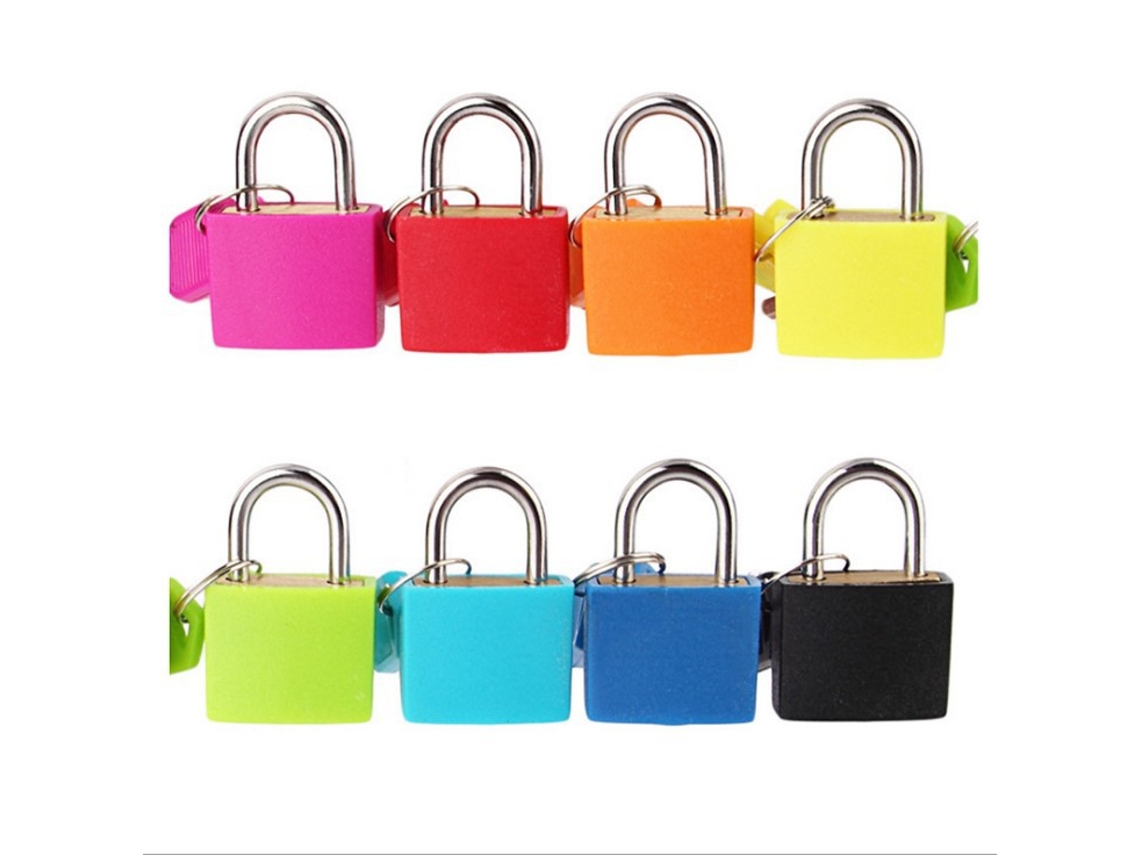 Conjunto de 8 Mini Cadeados com Chaves BRILVIBERA
