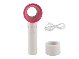 Portable Mini Usb Rechargeable Bladeless Hand Held Fan White