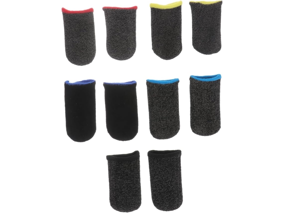 Lurelia Dedeiras Gaming Para Ecrã Tátil 5 Pares, Abs, Antiderrapante, Respirável, Absorção De Suor, Para Gaming Móvel E Ecrãs Táteis