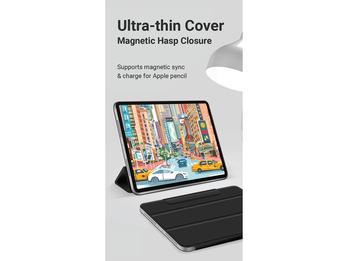 Estuff Magnet Case Ipad Pro 12.9 2018 32.8 Cm 12.9" Fólio Preto