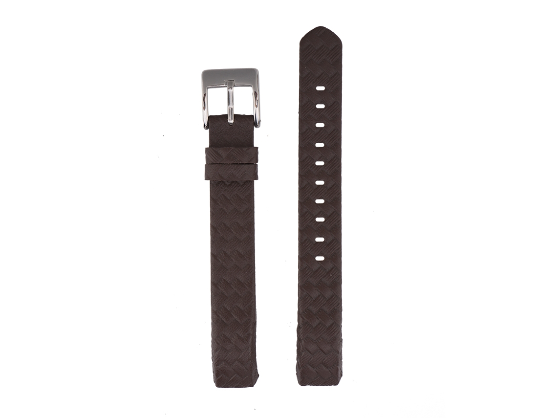 Pulseira De Couro Para Fitbit Alta Substituição Tricotada Marrom