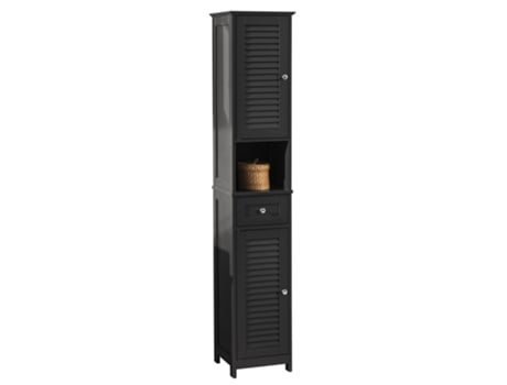 Móvel de Casa de Banho SOBUY com 2 Portas e 1 Gaveta Frg236-Dg