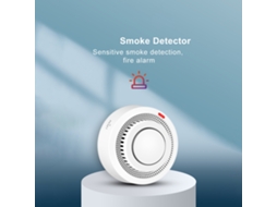 Detector de Fumo com App Tuya Sensor Sensível Alarme Incêndio