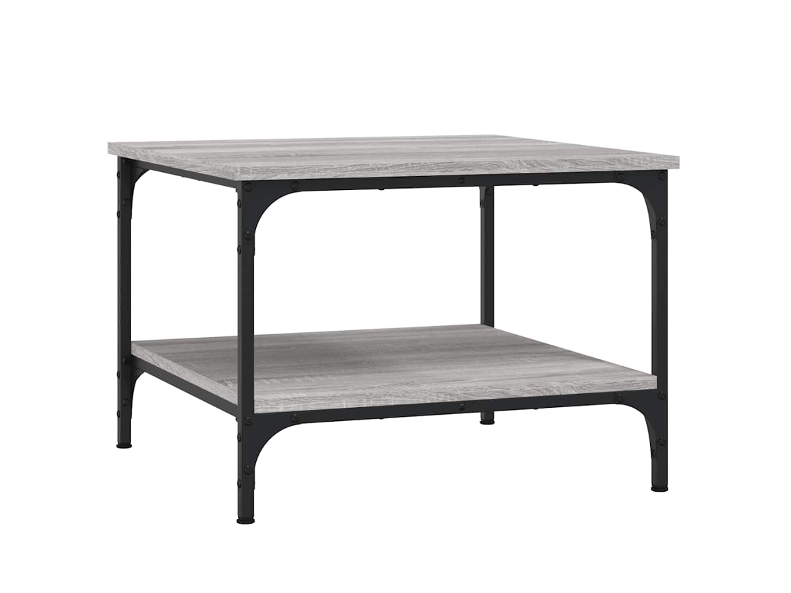 Coffee Table, Coffee Tables Vidaxl Cinzeto Madeira Processada (55 X 55 X 40 Cm)