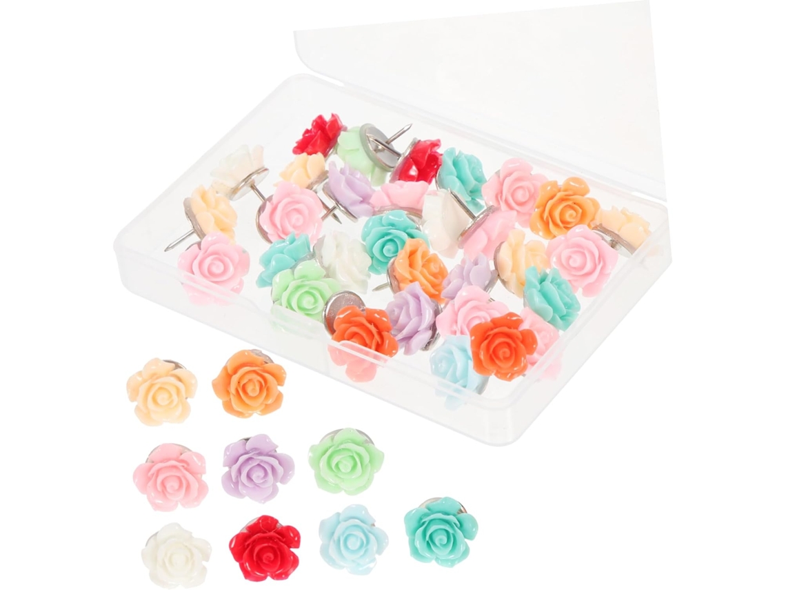 Conjunto De 4 Tachinhas Rosa Para Quadros Avisos, Escritórios E -