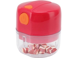 Cortador De Legumes Elétrico Portátil, Usb Recarregável, Sem Fio, Para Alho, Vermelho