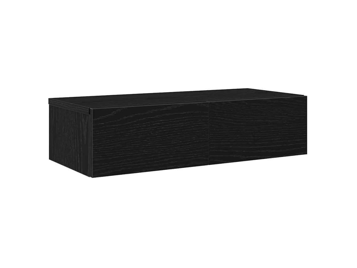 Wall Shelf, Wall Shelves Vidaxl Preto Madeira Processada (60 X 26.5 X 15 Cm)