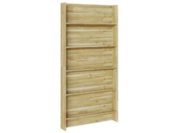 Conjunto 1 Exibição De Jardins Vidaxl Castanho Madeira De Pinho Impregnada (90 X 15 X 180 Cm)