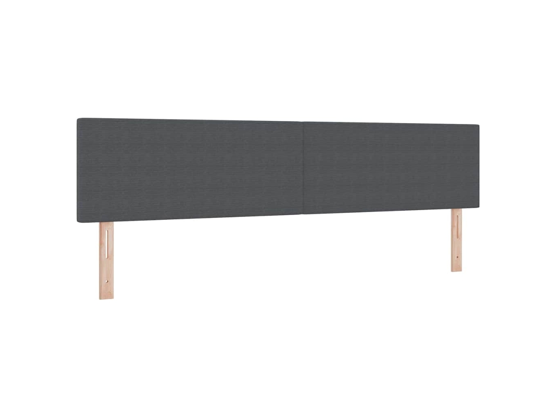 Cabeceira MAISON EXCLUSIVE Cinza Escuro em Couro Sintético 200 cm