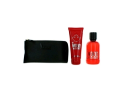 Conjunto de Perfume Dsquared2 Red Wood 3 Pcs