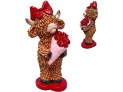 Decorações Namorados Estatuetas Românticas Vacas Resina Figuras Animais Festas Escritório Prateleira Lareira GOKOCO