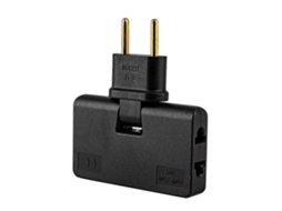 (preto) 1 Unidade Adaptador De Tomada Sem Fio Com Rotação 180 Graus, Adaptador Conversor Ue 1 Em 3