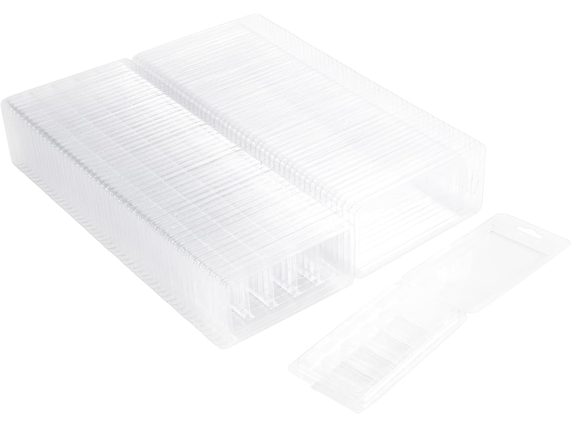 Conjunto De 50 Moldes Para Fundição, Com 5 Cavidades Cada, Em Plástico Transparente, Para Fabricação Gokoco
