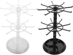 Suporte Giratório Pequeno De 2 Peças Para Chaveiros E Joias, Prateleira Para Joias Em Pontos De Venda.