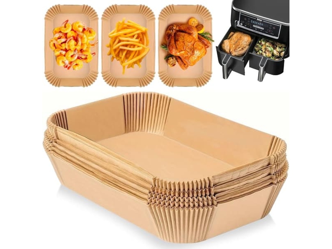 Papel Manteiga Para Fritadeira A Ar, Formato Retangular De 22x14cm, Pacote Com 100 Unidades. Acessórios Ar.