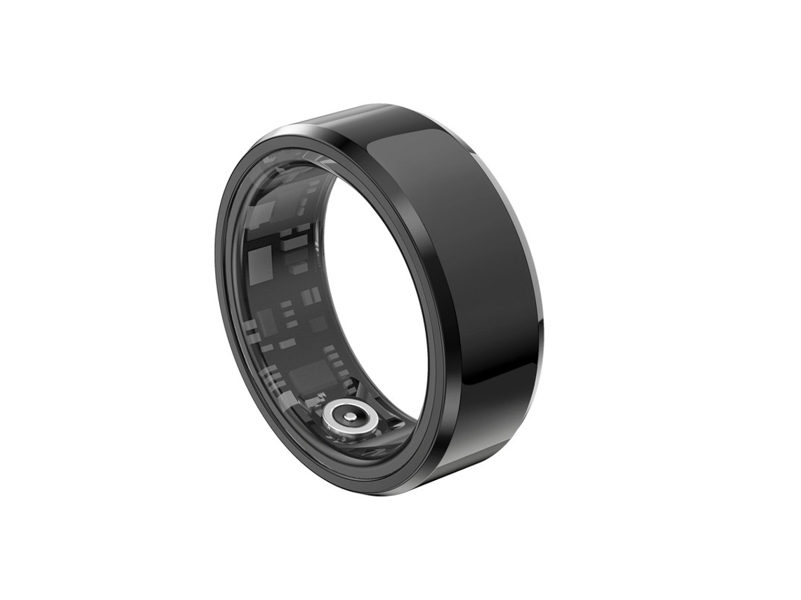 Smart Ring de Rastreamento de Saúde AUJEZON X1 Tracker Ip68 À Prova D'Água Tamanho 12# Preto