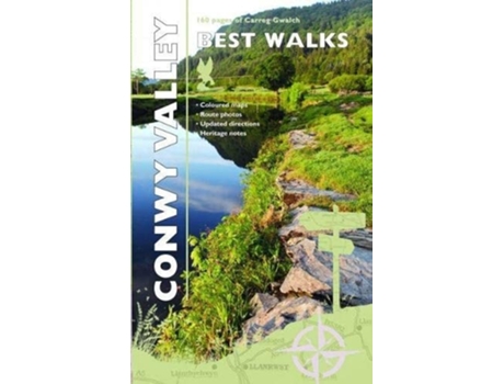 Livro Carreg Gwalch Best Walks Conwy Valley de Llywarch Ap Myrddin (Inglês)