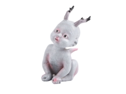 Ats figura de Resina de Muñeca Bebé Fantasma Assustadora para Halloween Decoración de Casa Assombrada