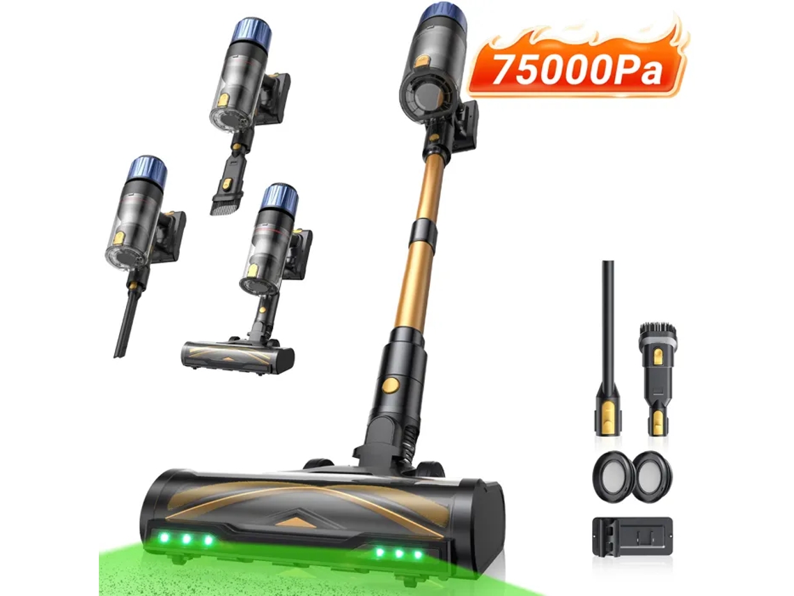 Aspirador Vertical Proscenic P15 - Autonomia De 70 Minutos - Potência De Aspiração De 75 Kpa - 650 W - Posição Vertical - Leve - Tecnologia G