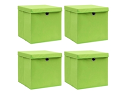 Storage Box, Storage Boxes Vidaxl Verde Tecido (n/a)
