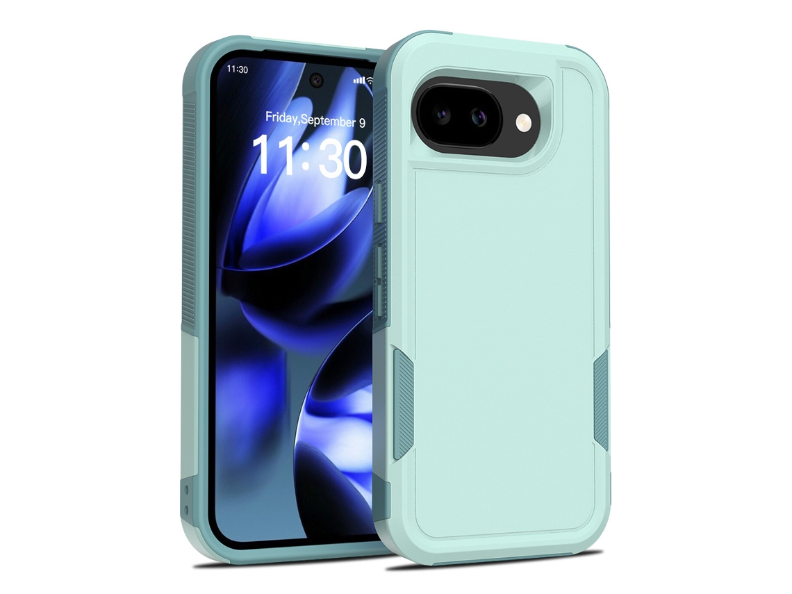 Compatível Com A Capa Para Celular Google Launch Armor.azul-esverdeado - Pixel 8a
