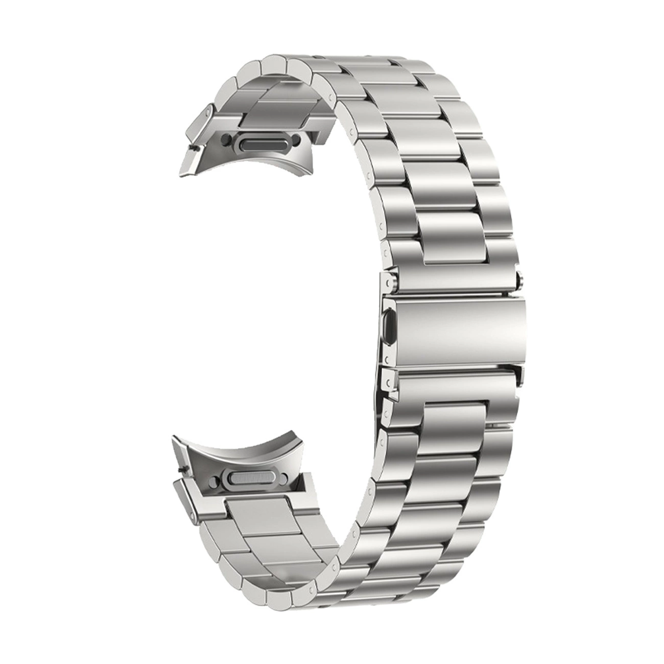 Pulseira de aço inoxidável puro para Samsung Galaxy Watch 4, 5, 6 Classic e 4 Pro