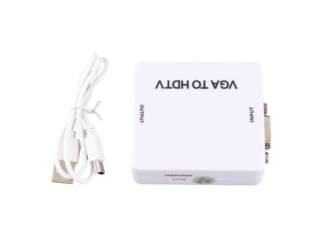 Conversor Vga Para Hdmi 1080p Adaptador Para Laptop Pc Dvd Hdtv Projetor