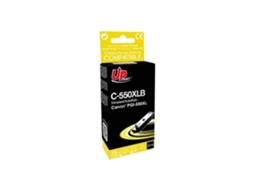 Cartucho de Tinta Preta Remanufaturado UPRINTJET C-550Xlb de 22 Ml Alternativa para Canon Pgi-550Xl