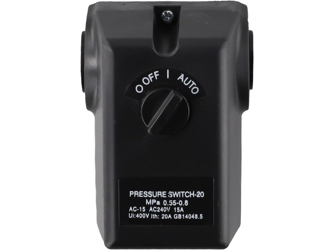 Interruptor De Pressão De Ar Comprimido Horizontal Ajustável De 15 A E 220