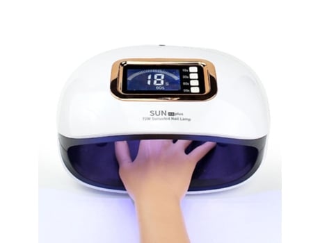 SPGUARD Máquina de Fototerapia de Manicure Inteligente de Alta Potência de 72 W Padrão Europeu Branco