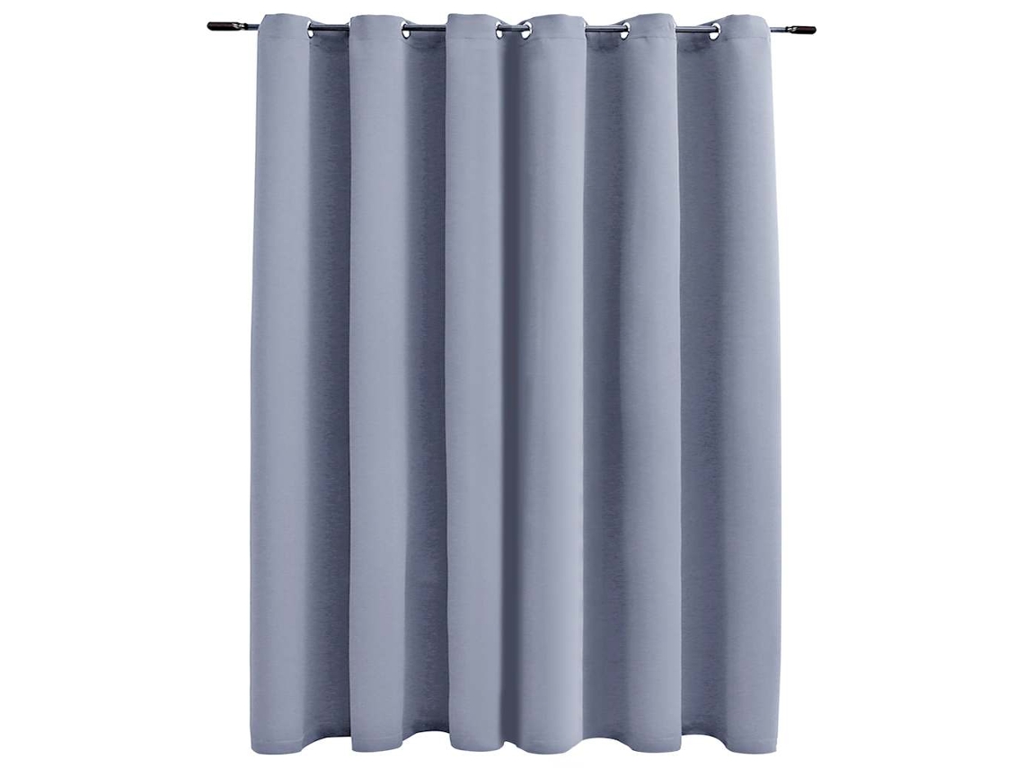 Curtain, Curtains Vidaxl Cinzeto Tecido (n/a)