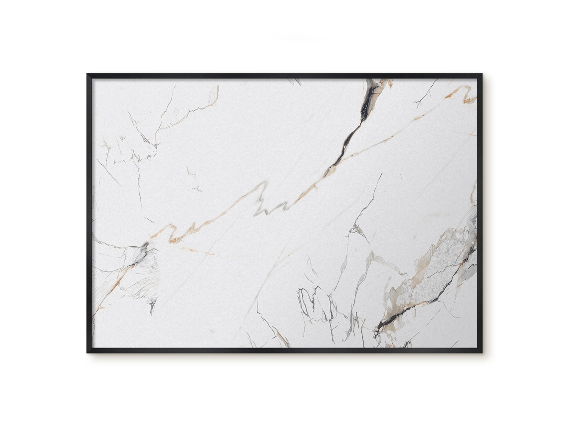 Quadro de vidro magnético com efeito mármore para hall de entrada Espelharte (100x70 cm)