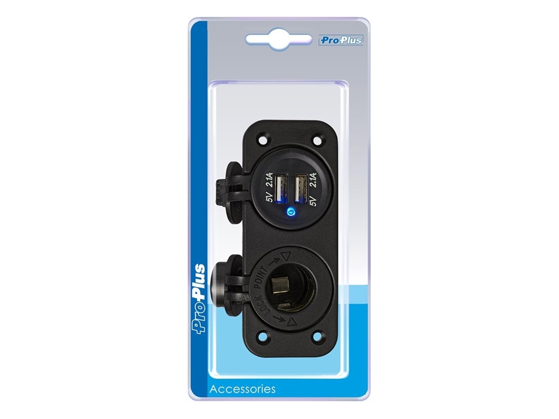 Kit de Embutir: Tomada Din+ Porta Usb Dupla Tipo a 2x2100 BRILVIBERA