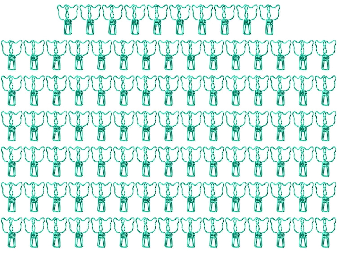 100-clipes De Papel Pequenos E Multiuso Em Formato Urso Com Forte Força Fixação, Ideais Casa, Escritório E