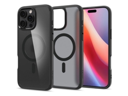 Yuru capa para Iphone16 Plus, Compatível com Acessórios Magsafe Preta