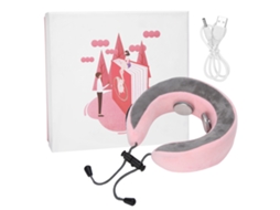 Travesseiro Elétrico De Pescoço Em Forma De U Para Massagem De Viagem E Suporte De Acupuntura Slowmoose