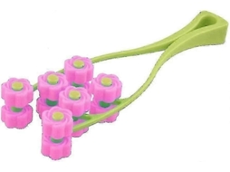 Massageador Facial Fino e Elástico com Rolo de Celulose para Firmeza Lifting GOKOCO (rosa)