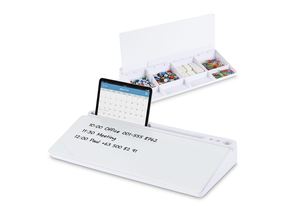 Organizador De Mesa Com 8 Compartimentos E Quadro De Avisos