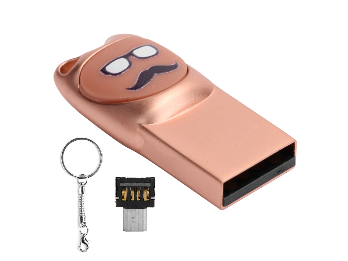 Pen Drive LAXISCREED com Padrão de Bigode Cartoon
