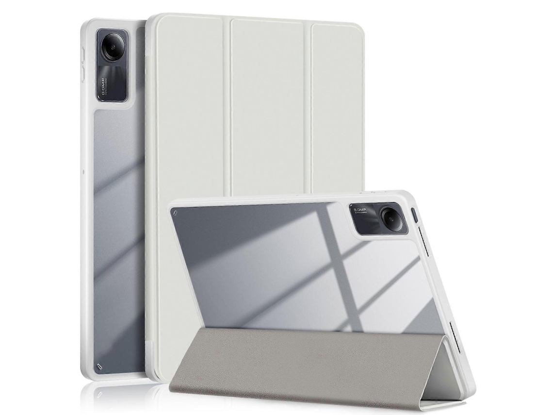 Capa para tablet inteligente em couro acrílico de cor sólida Webake com suporte triplo